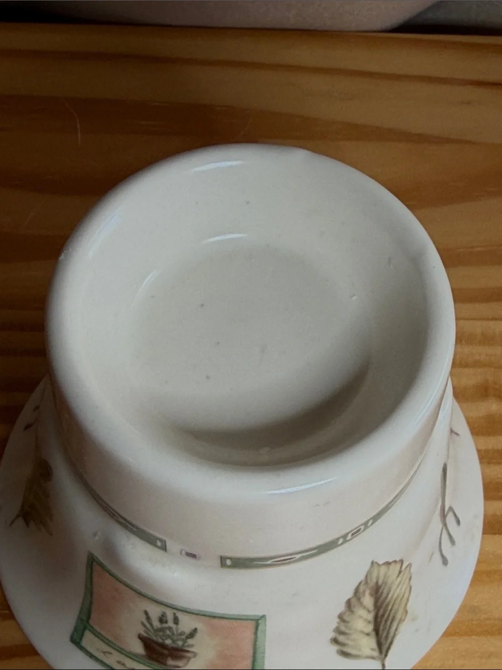 Vintage Pfaltzgraff Naturewood Votive Candle Holder Flared USA Stoneware